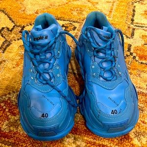 Balenciaga triple S sneakers . Worn once for a photo shoot .